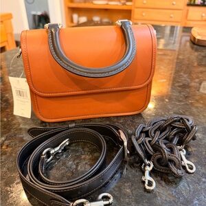 NWT Coach Rogue Top Handle in burnished amber